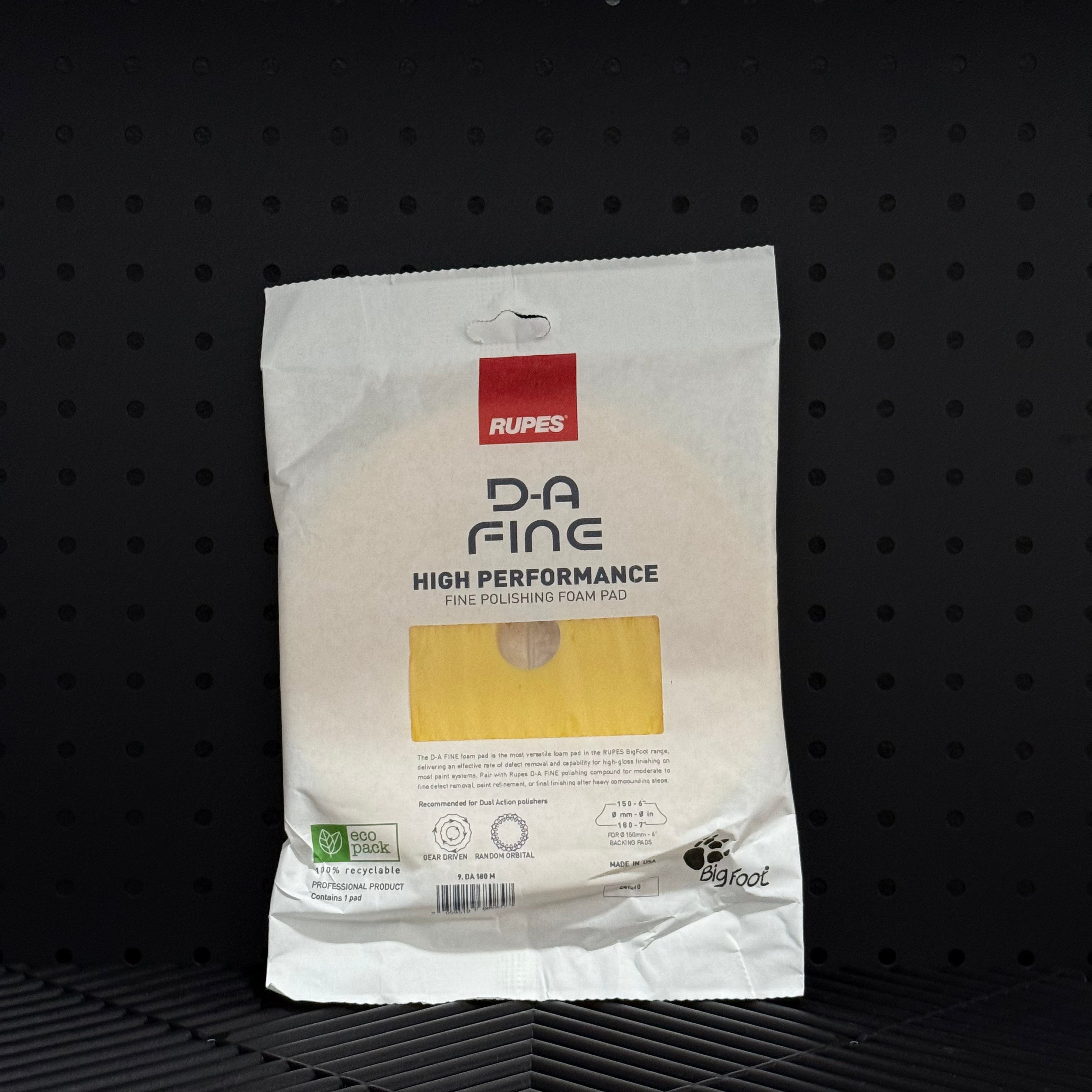D-A Fine High Performance Fine Polishing Foam Pad (Amarillo)