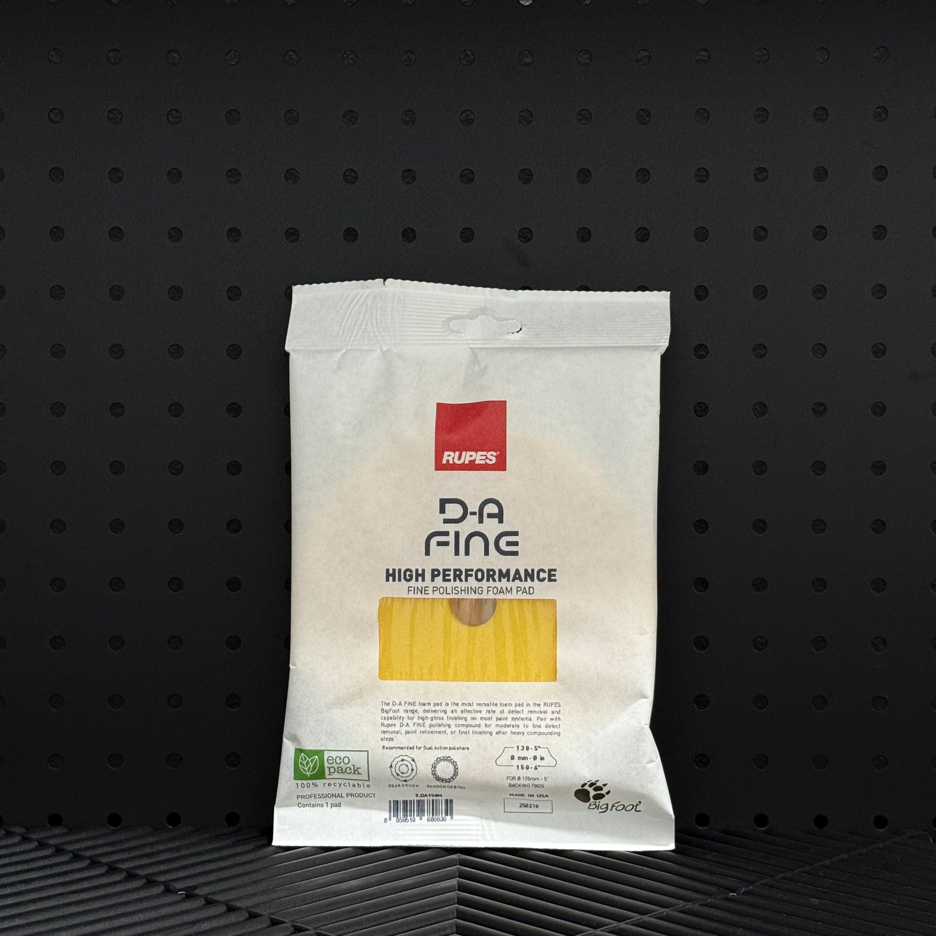 D-A Fine High Performance Fine Polishing Foam Pad (Amarillo)